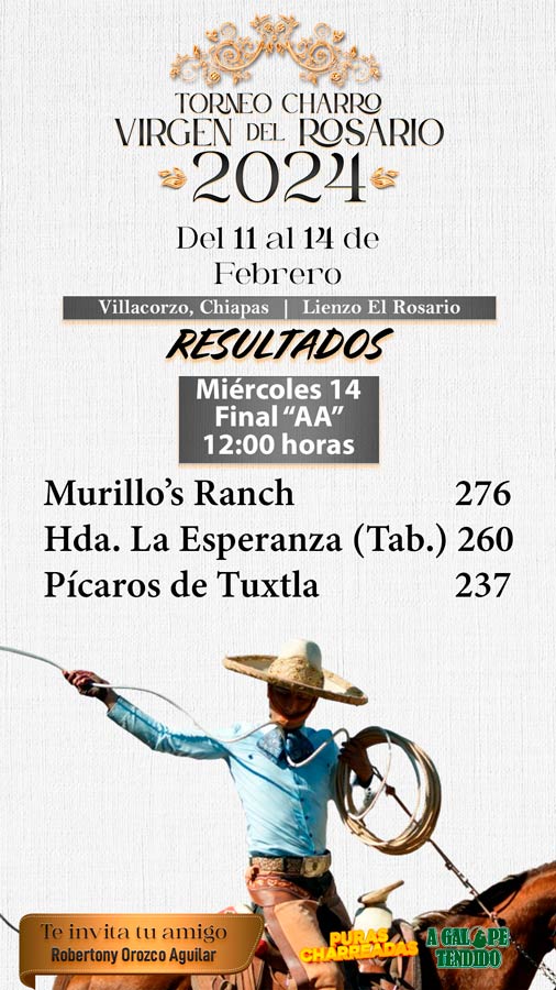 Murillos Ranch, campeones Torneo Virgen del Rosario 2024